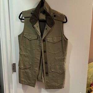 rag & bone Olive Green Utility Vest
